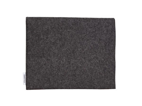 Tablethülle M - kirsch / graphit Rückansicht