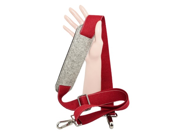 CUMPANO - Trageriemen, weinrot