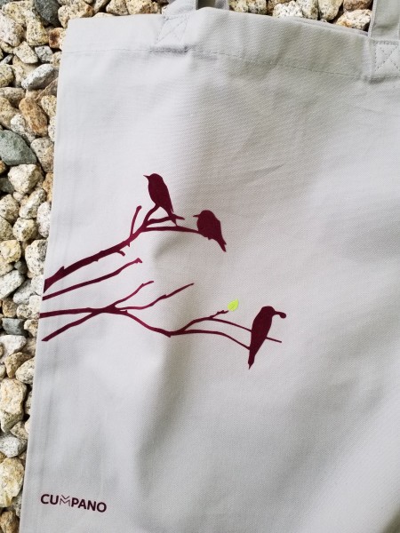 Stoffbeutel, Motiv aus hochwertigem Flock