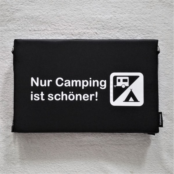 System-Sitzkissen "Nur Camping ist schöner.", einzeln, modular erweiterbar