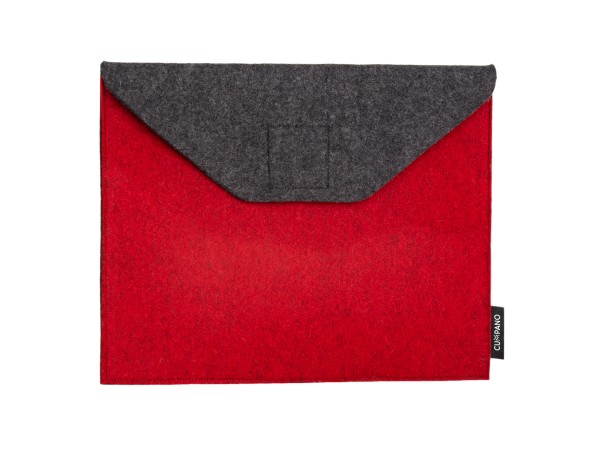 Tablethülle M - kirsch / graphit