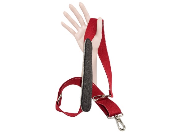 CUMPANO - Trageriemen, weinrot